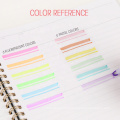 Истал 6 цветов прозрачная макаронная флуоресцентная ручка для школьного маркера для школьного маркера
